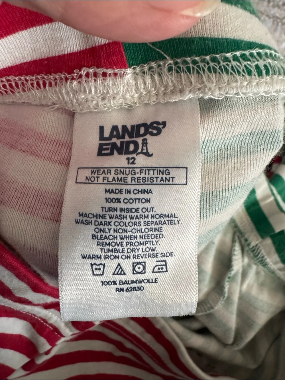 Hanna Andersson, Lands’ End Holiday Stripe & Graphic Pajama Bundle (Set of 3)